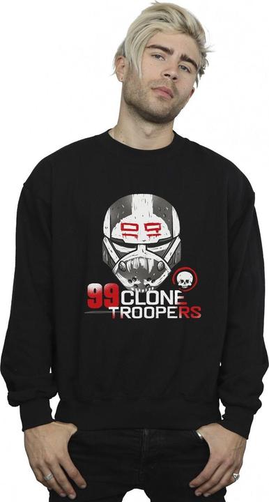 Actual product image Star Wars Mens The Bad Batch 99 Clone Troopers Sweatshirt (S)