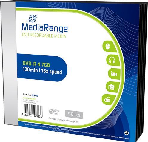 Actual product image MediaRange DVD-R (5 x)