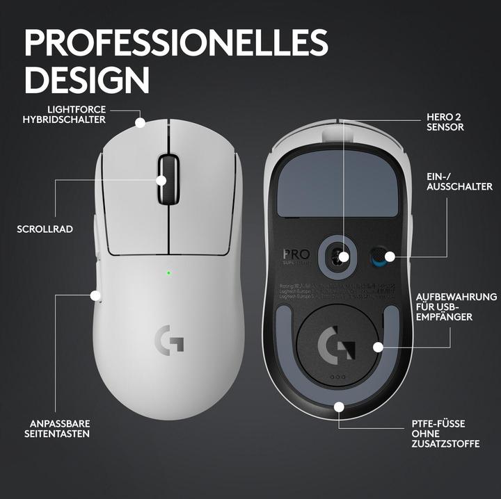Image du produit Logitech G Pro X Superlight 2 (Sans fil)