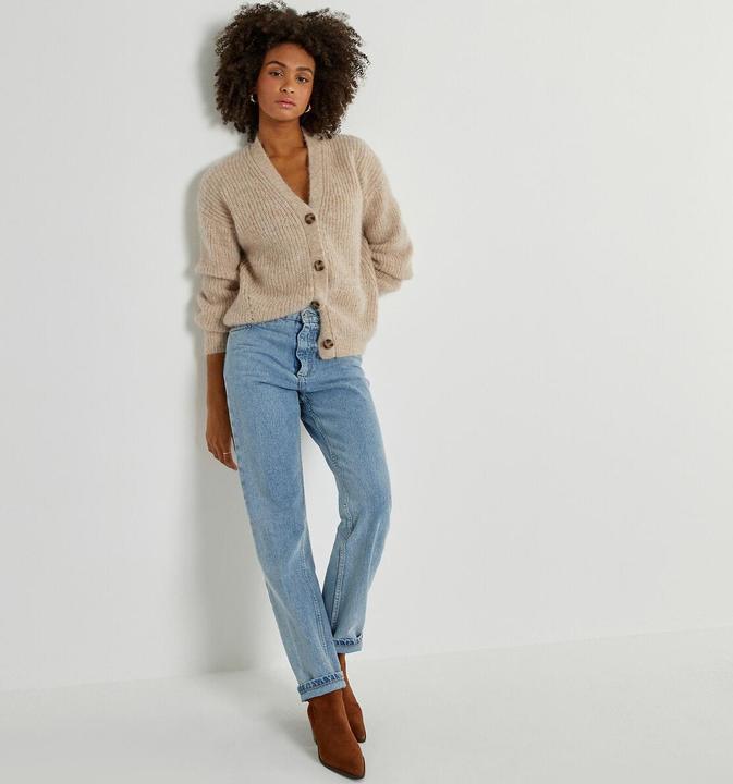 Produktbild La Redoute Collections Geknöpfte Strickjacke mit V-Ausschnitt (S)