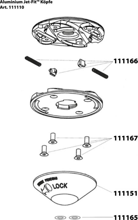 Actual product image Oregon Jet Fit 2xFaden mower head - Easy thread change (Trimmer line + line spool)