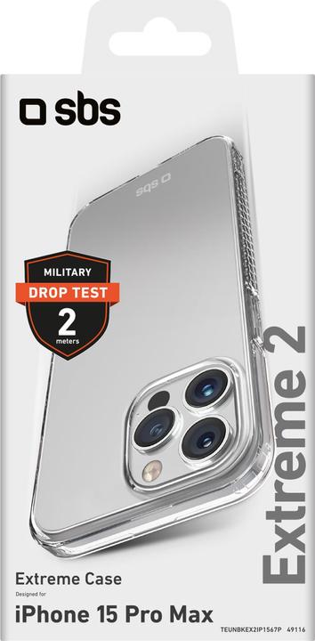 Produktbild SBS Extreme 2 Cover iPhone 15 Pro Max transp. (Apple iPhone 15 Pro Max)