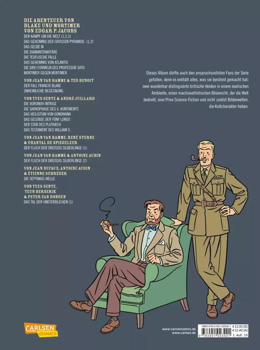 Immagine prodotto Blake & Mortimer 22: Band 22 (Tedesco, Yves Sente, 2019)