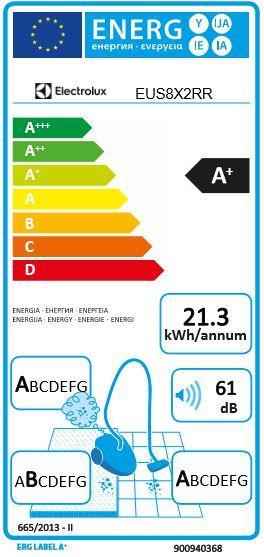 Energie-Label Electrolux UltraSilencer EUS8X2RR