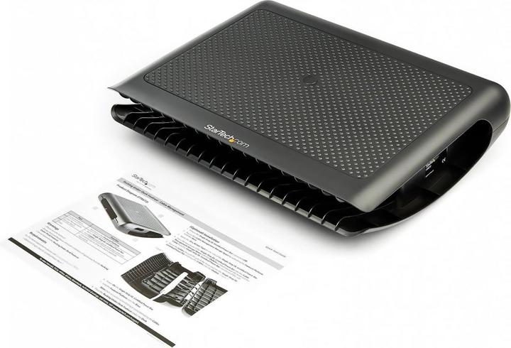 Productafbeelding StarTech Ergonomische voetwip met geïntegreerd kabelmanagement - Anti-slip oppervlak - Antislip oppervlak.