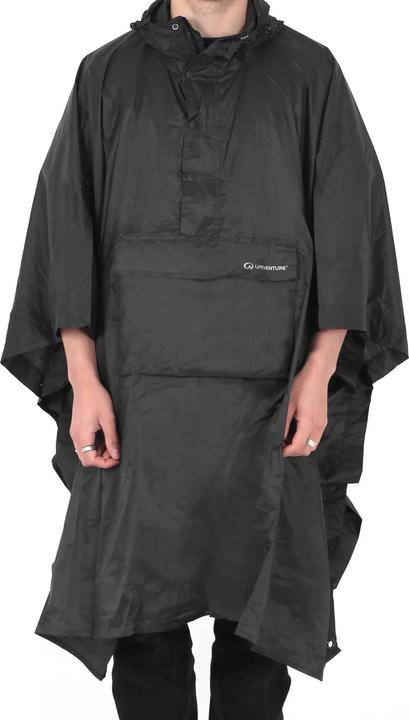 Actual product image Lifeventure Poncho, Black (One size)