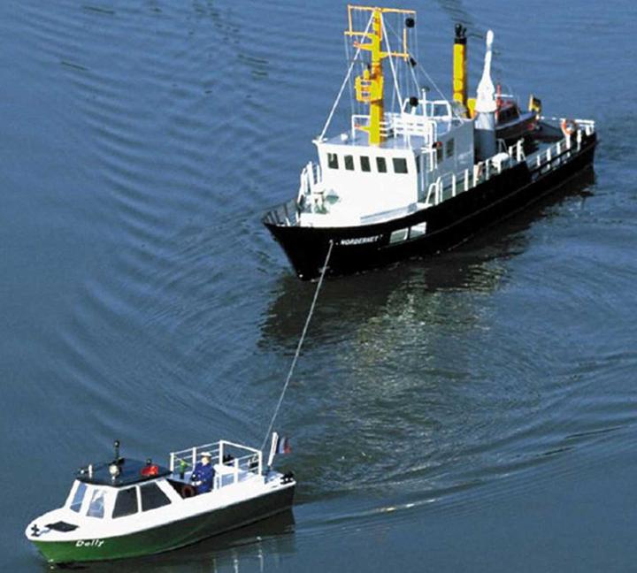 Produktbild Romarin Dolly Hafenbarkasse Schiff Baukasten