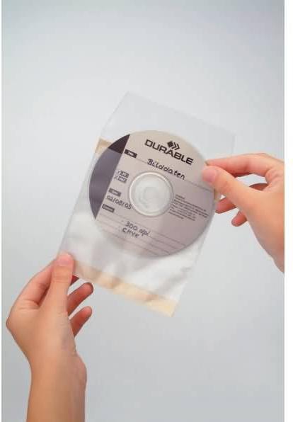 Produktbild Durable CD/DVDHüllen Selbstklebend Set (CDs)