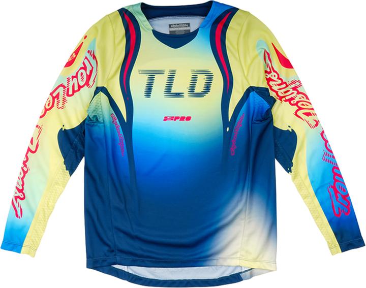 Produktbild Troy Lee Designs GP Pro Jersey, Drip, glo yellow/dark navy, youth L (L)