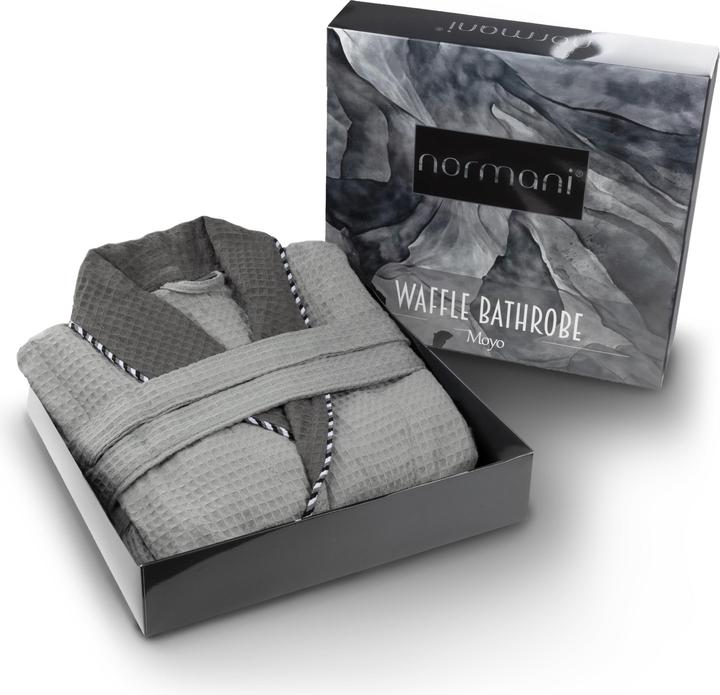 Produktbild Normani Herren Bademantel Waffelpique Moyo (4XL)