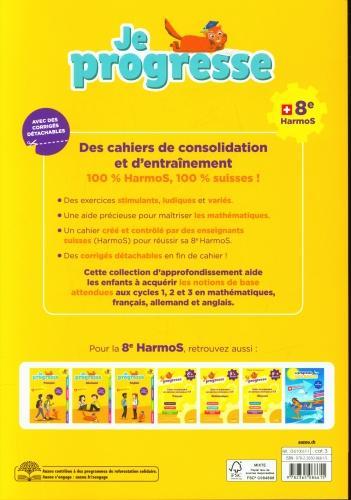 Image du produit Je progresse en mathématiques 8ème HarmoS (Français, Knébel Martine, Dalla-Riva Sabina, 2022)