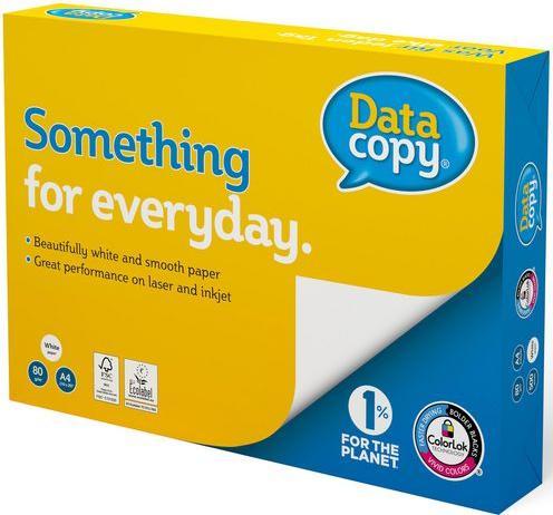 Actual product image Data Copy Copy paper 80g A4 with 4 holes 500 sheets/pack - (500 sheets per pack) (80 g/m², A4)