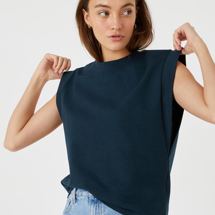 Immagine prodotto La Redoute Collections Top senza maniche con scollo rotondo (L)