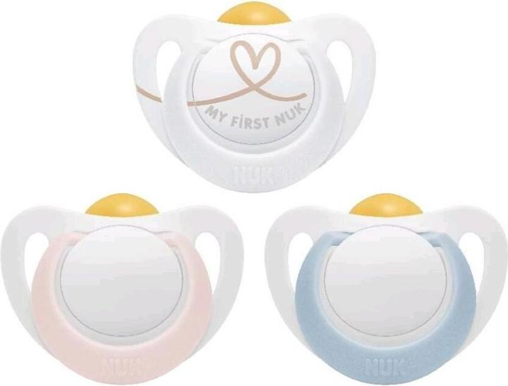 Actual product image NUK Star Latex Baby-Lätzchen 0-6 m rosa