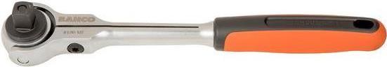 Produktbild Bahco 1/2" Umschaltknarre mit Schwenkkopf, 72 Zähnen und 5°-Rückschwenkwinkel, 266 mm (1/2")