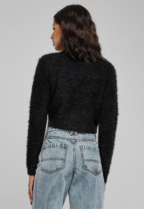 Produktbild Urban Classics Ladies Tied Cropped Feather Cardigan - 117653 (4XL)