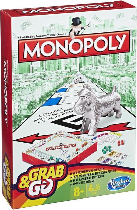 Actual product image Monopoly Gaming Grab & Go Game, Board game, War, 8 yr(s), Family game (Multilingual)