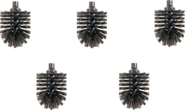 Hewi Ersatzbürstenkopf schwarz 5 Stück Durchmesser 81 mm Bajonettverschluss