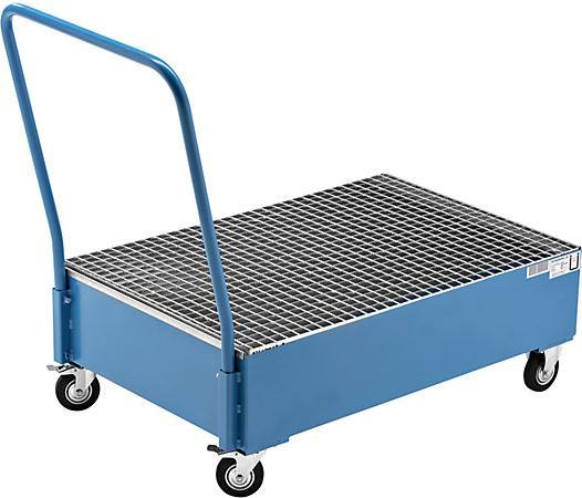 Image du produit eurokraft basic Plateau collecteur mobile en tôle d'acier (768 kg)