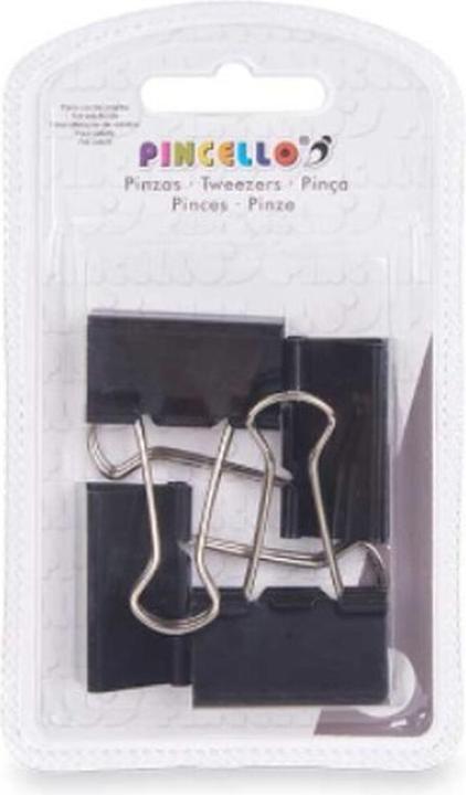 Image du produit Pincello Agrafes Clip grand noir métal (24 pièces) (24 x)