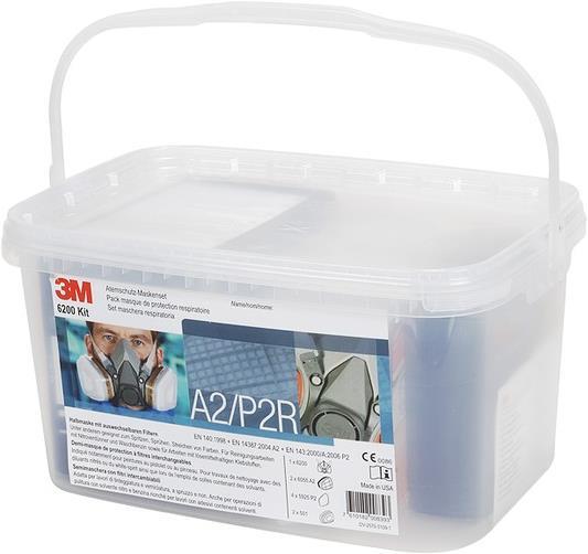 3M Jeu de masques de protection 6200 Kit/A2/P2 (A2P2, 1 x)