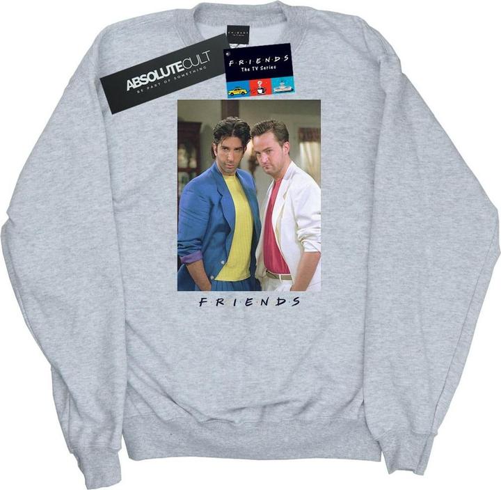 Actual product image Friends Mens Ross And Chandler College Sweatshirt (XXL)