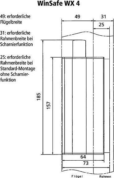 Produktbild Burg Wächter Fenstersicherung Burg Wchter WinSafe WX 4 W SB