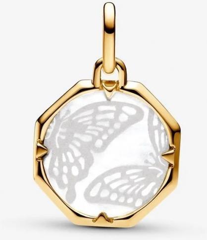 Image du produit Pandora ME Papillon nacré Médaillon Charm (Métal, Plaqué or)