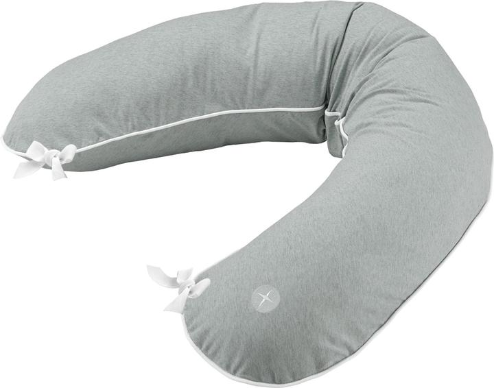 Produktbild nordic coast company Stillkissen Bezug 180 cm Grau (38 cm)