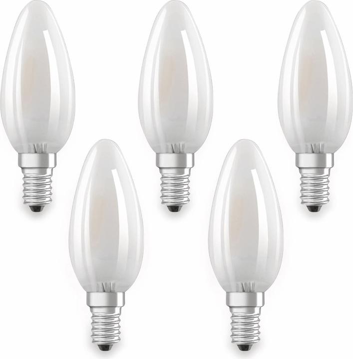 Actual product image Osram LED Base Classic B (E14, 4 W, 470 lm, 5 x, E)