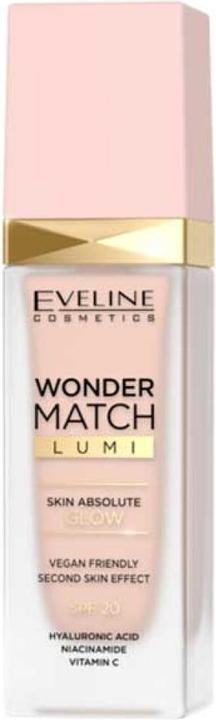 Produktbild Eveline Wonder Match Lumi Brightening Foundation For Face Spf20 05 Light Natural 30Ml (05 Light Natural)