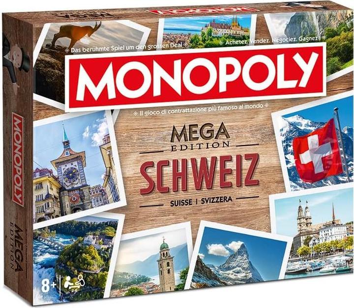 Actual product image Unique MEGA Monopoly Schweiz/Suiss/Svizzera (French, Italian, German)