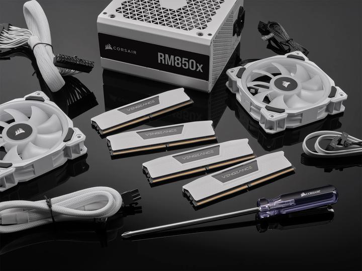 Image du produit Corsair RAM D5 6000 64 Go C30 Vengeance K2 W (2 x 32GB, 6000 MHz, RAM DDR5, DIMM)