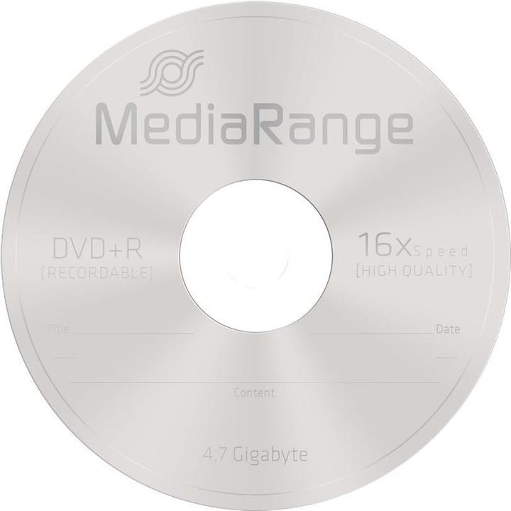 Image du produit MediaRange DVD+R 4.7GB, broche de 50 pièces (50 x)