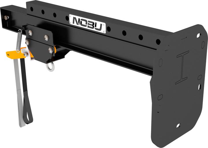 Nobu Athletics Wall-mounted punching bag holder with storage rail