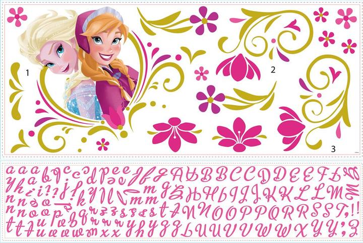 Image du produit Roommates RM - DISNEY Frozen Anna & Elsa personnalisable (48 x 13 cm)