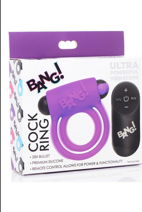 Immagine prodotto XR Brands Silicone Cock Ring & Bullet with Remote Control (7.70 cm)