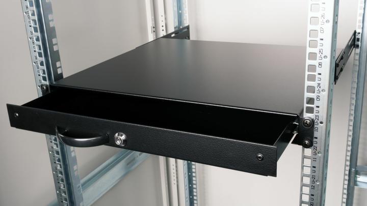 Produktbild equip Schublade für Serverschränke 1U, abschliessbar sw