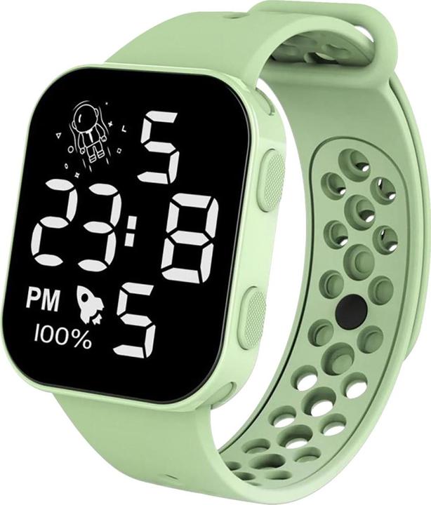 Immagine prodotto Cbx P1 Fashion LED orologio digitale con cinturino in silicone display 12 ore verde (128.70 mm)