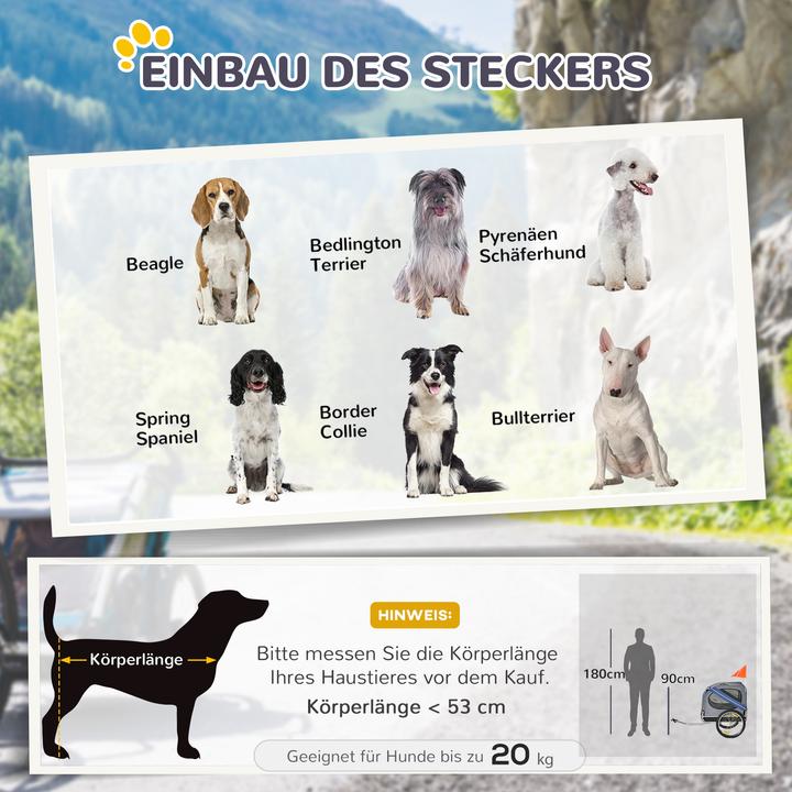 Actual product image PawHut Bicycle trailer for dogs