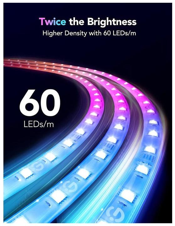 Actual product image Govee LED stripe (RGBIC, 500 cm, Indoor)