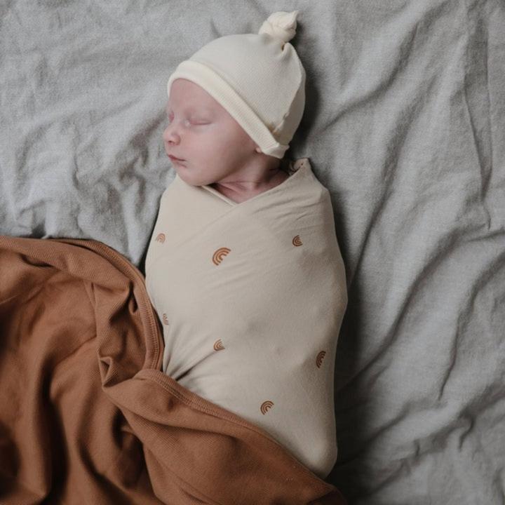 Produktbild Mushie Gerippte Babymütze