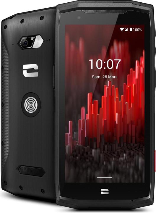Crosscall Core-M5 (32 GB, Schwarz, 4.95", Hybrid Dual SIM, 13 Mpx, 4G)