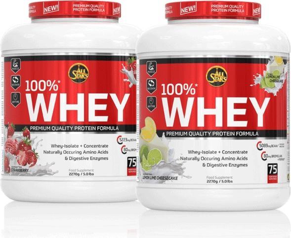 Produktbild All Stars 100% Whey Protein (Vanille, 1 Stk., 2270 g)