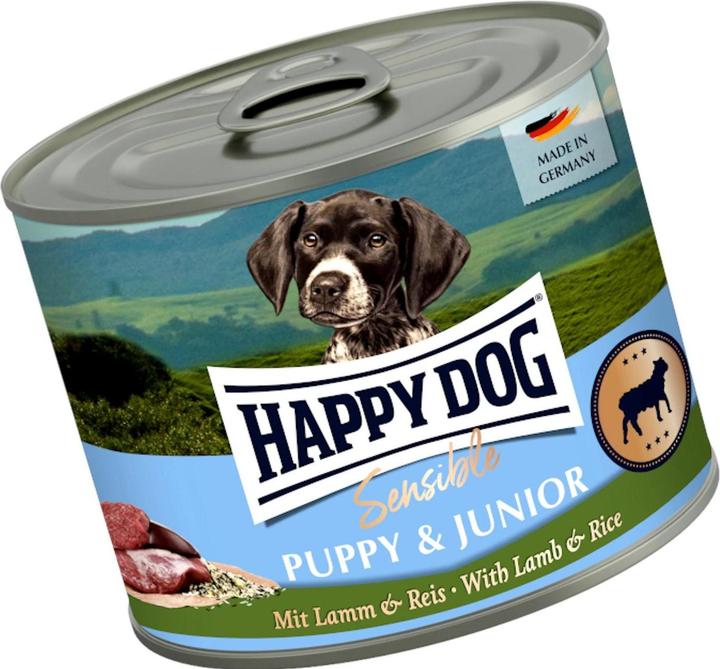 Produktbild Happy Dog Nassfutter Sensible Puppy Lamm & Reis, 200 g (Junior, 1 Stk., 200 g)