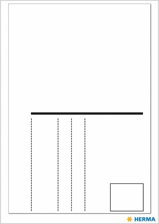 Actual product image HERMA Postcard labels