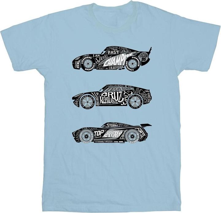 Disney Cars Text Racers TShirt (L)