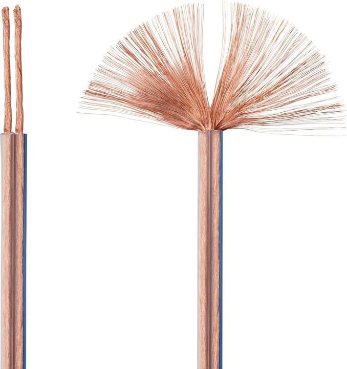 Immagine prodotto HDgear Cavo altoparlante 4mm² OFC trasparente (50 m, 4 mm².)