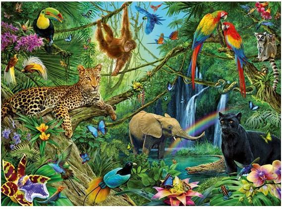 Image du produit Ravensburger Les animaux dans la jungle (200 pièces)