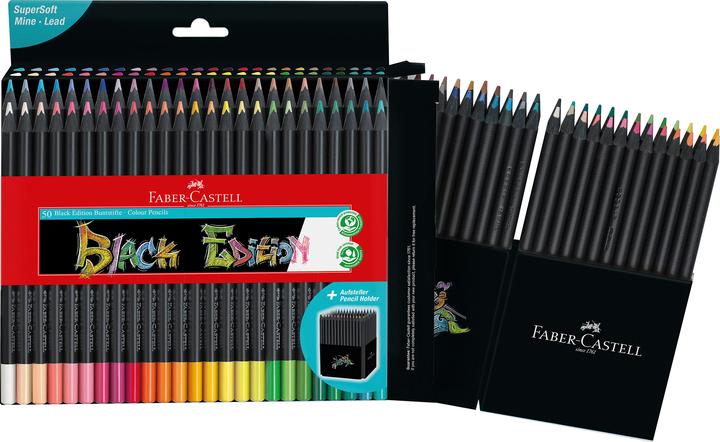 Actual product image Faber-Castell Black Edition (Multicoloured, 50 x)